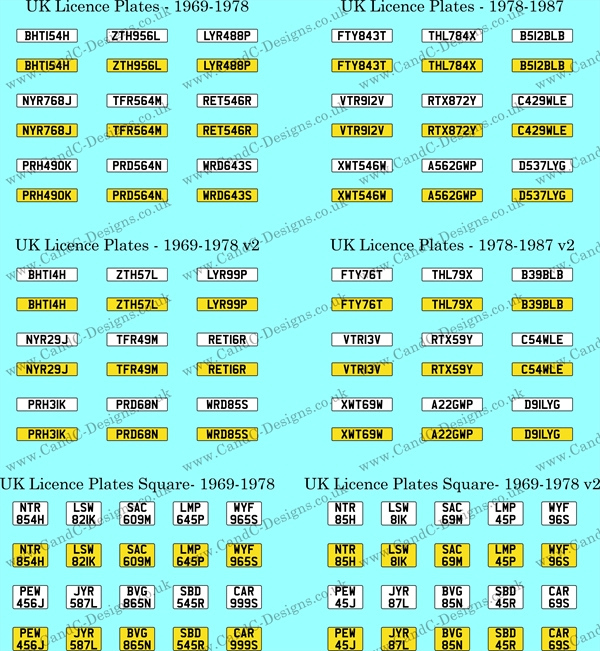 UK-Licence-plates-1969-1987