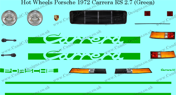 HW-Porsche-911-Carrera-RS-2.7 1972 Green